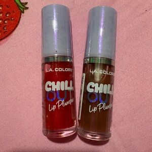 L.A. Colors Chill Out Lip Plumper Duo — Red & Brown